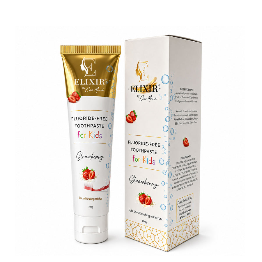 FLUORIDE FREE NATURAL TOOTHPASTE KIDS STRAWBERRY 100 GR