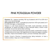 Pink Potassium Powder By Cocó March – Supports Heart Health, Muscle Function, And Bone Health. Gluten Free, Dairy Free, Non-GMO, Soy Free, Vegan, Keto Friendly – 10.86 oz (309.6 g).
