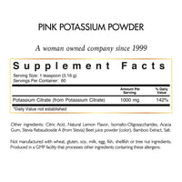 Pink Potassium Powder By Cocó March – Supports Heart Health, Muscle Function, And Bone Health. Gluten Free, Dairy Free, Non-GMO, Soy Free, Vegan, Keto Friendly – 10.86 oz (309.6 g).
