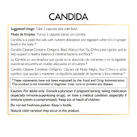 Candida By Cocó March - Herbs And Enzymes For 30 Day Cleansing - Gluten Free, Vegan, GMO Free, Dairy Free, Keto Friendly, Soy Free - 120 Veggie Caps.