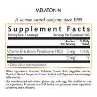 Chewable Melatonin By Cocó March - 3 mg Lozenges - Fast Release - Natural Sleep Aid, Supports Mood And Relaxation - Gluten Free, Paleo Friendly, Dairy Free, Keto Friendly, Soy Free - 180 Lozenges.