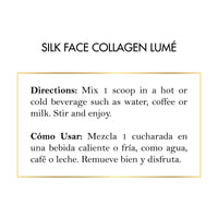 Silk Face Collagen Lumé – Collagen Powder with Glutathione; Hyaluronic Acid – Supports Skin Elasticity, Hydration; Radiance - Beauty; Wellness Supplement – 20g Protein per Serving – 12.35 oz (350g) – by Cocó March