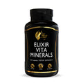 Elixir Vita Minerals – High Potency 24 Active Vitamins And Essential Chelated Minerals For Overall Health &amp; Wellness- Gluten Free, Dairy Free, Keto Friendly, Soy Free - 120 Capsules - Elixir By Cocó March.