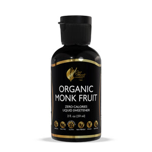 Organic Monk Fruit By Cocó March - Curb Cravings With Liquid Natural Sweetener 100 Times Sweeter Than Sugar, Zero Calories - Gluten Free, Vegan, Dairy Free, Keto Friendly, GMO Free - 2 fl oz (60 ml).