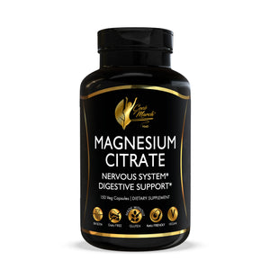 Magnesium Citrate By Cocó March - Supports Relaxation and Sleep, Nervous and Digestive System Support. Gluten Free, Soy Free, Dairy Free, Keto Friendly, Vegan, 500 mg per serving, 150 Capsules - 37 Servings.