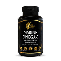 Marine Omega-3 By Cocó March - High Potency - Promotes Healthy Oxidative Stress Response, No Fishy Aftertaste, Gluten Free, Dairy Free, Paleo Friendly, Keto Friendly, GMO Free - 100 Softgels.