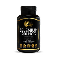 Selenium By Cocó March - Essential Mineral For Thyroid, Heart &amp; Immune Support - Gluten Free, Soy Free, Dairy Free, GMO Free, Vegan - 200 mcg - 90 Capsules