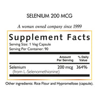 Selenium By Cocó March - Essential Mineral For Thyroid, Heart &amp; Immune Support - Gluten Free, Soy Free, Dairy Free, GMO Free, Vegan - 200 mcg - 90 Capsules