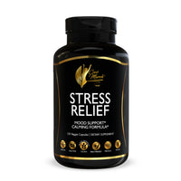 Stress Relief By Cocó March - 28 Plants & Vitamins For Mood Support, Calming Non-Sedative Formula - Soy Free, Gluten Free, Keto Friendly, Dairy Free, Paleo Friendly, Vegan - 120 Capsules.