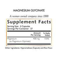 Magnesium Glycinate by Cocó March – Supports Relaxation, Sleep, and Overall Wellness. Vegan, Soy-Free, Dairy-Free, 400 mg Per Serving, 150 Capsules – 37-Day Supply.
