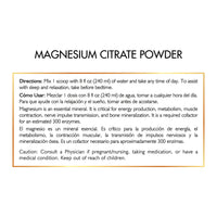 Magnesium Citrate Powder By Cocó March - Supports Sleep, Mood and Relaxation, Aids Bone Density, Strawberry Flavor.  Gluten Free, Dairy Free, GMO Free, Soy Free, Vegan, Keto Friendly - 11.4 oz (324 g) - 45-Day Supply.