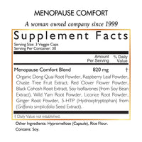 Menopause Comfort By Cocó March - Fast Hot Flash Relief, Cooling Herbal Blend - Dairy Free, Gluten Free, Vegan, GMO Free - 90 Veggie Caps.