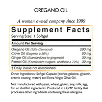 Oregano Oil By Cocó March - Broad Spectrum Health Support, 95% Greek Carvacrol - Gluten Free, Ddairy Free, GMO Free, Keto Friendly, Paleo Friendly - 120 Capsules.