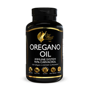 Oregano Oil By Cocó March - Broad Spectrum Health Support, 95% Greek Carvacrol - Gluten Free, Ddairy Free, GMO Free, Keto Friendly, Paleo Friendly - 120 Capsules.