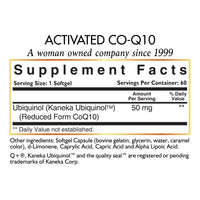 Activated Co-Q10 By Cocó March - Supports Heart Health, Increases Stamina And Energy, Cardiovascular Support - Gluten Free, Soy Free, Paleo Friendly, Keto Friendly, Dairy Free - 60 Softgels.