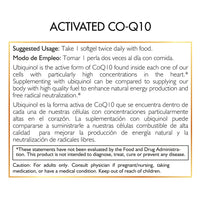 Activated Co-Q10 By Cocó March - Supports Heart Health, Increases Stamina And Energy, Cardiovascular Support - Gluten Free, Soy Free, Paleo Friendly, Keto Friendly, Dairy Free - 60 Softgels.