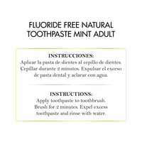 Fluoride Free Brightening Natural Toothpaste - Mint Adult Toothpaste, Long Lasting Fresh Breath, Supports Healthy Gums - 5.3 oz (150g) - Elixir By Cocó March.