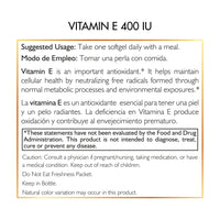 Natural Vitamin E 400 IU By Cocó March - Supports Cellular And Heart Health, Gluten Free, Paleo Friendly, Dairy Free, Keto Friendly, GMO Free - 100 Softgels - 3 Month Supply.