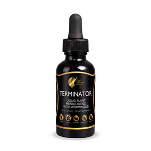 Terminator Liquid Plant Herbal Blend By Cocó March - Herbal Parasite Cleansing - Supports Gut Health - Helps to Maintain Balance of Friendly Pathogens in The Gut. Gluten Free, Dairy Free, Vegan, Keto Friendly, GMO Free - 2 fl oz (59 ml).