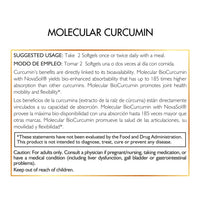 Molecular Curcumin By Cocó March - 185x Higher Absorption. Joint, Mobility, Immune and Anti-Aging Support. Gluten Free, Soy Free, Dairy Free, Keto Friendly, GMO Free - 60 Softgels.