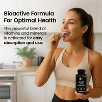 Elixir Vita Minerals – High Potency 24 Active Vitamins And Essential Chelated Minerals For Overall Health &amp; Wellness- Gluten Free, Dairy Free, Keto Friendly, Soy Free - 120 Capsules - Elixir By Cocó March.