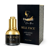 Silk Face® Serum - Pure Silk Extracts - Luxurious Illumination And Immediate Results - Quickly Reduces Fine Lines - Evens Out Skin Tone - 100% Natural And Hypoallergenic - 1 fl oz (30 ml) - Elixir By Cocó March.