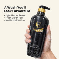 Hair Growth Shampoo - Hair-Strengthening Plant-Based - Chemical-Free Hair Thinning Shampoo For Men And Women - Natural Hair Loss Formula For Thicker Fuller Hair - 16.9 fl oz (500 ml) - Elixir By Cocó March.