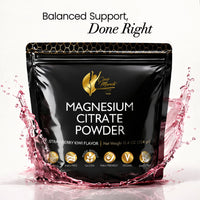 Magnesium Citrate Powder By Cocó March - Supports Sleep, Mood and Relaxation, Aids Bone Density, Strawberry Flavor.  Gluten Free, Dairy Free, GMO Free, Soy Free, Vegan, Keto Friendly - 11.4 oz (324 g) - 45-Day Supply.