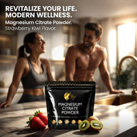 Magnesium Citrate Powder By Cocó March - Supports Sleep, Mood and Relaxation, Aids Bone Density, Strawberry Flavor.  Gluten Free, Dairy Free, GMO Free, Soy Free, Vegan, Keto Friendly - 11.4 oz (324 g) - 45-Day Supply.