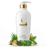 Hair Growth Plant Based Conditioner – Promotes Hair Growth, Natural Formula, No Harmful Chemicals, No Parabens for Strengthening Hair &amp; Increasing Volume - 16.9 fl oz (500 ml) - Elixir By Cocó March.