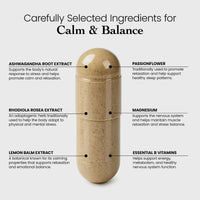 Stress Relief By Cocó March - 28 Plants & Vitamins For Mood Support, Calming Non-Sedative Formula - Soy Free, Gluten Free, Keto Friendly, Dairy Free, Paleo Friendly, Vegan - 120 Capsules.