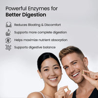 Digestive Enzymes By Cocó March - 18 Powerful Enzymes For Digestive Support For Adults &amp; Children - Acid And Bile Resistant - Dairy Free, Vegan - 600 Mg Proprietary Blend - 30 Capsules.
