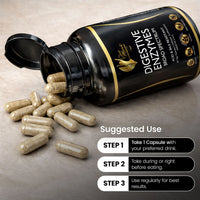 Digestive Enzymes By Cocó March - 18 Powerful Enzymes For Digestive Support For Adults &amp; Children - Acid And Bile Resistant - Dairy Free, Vegan - 600 Mg Proprietary Blend - 30 Capsules.