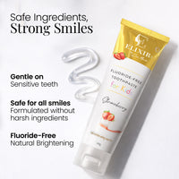 Fluoride Free Brightening Natural Toothpaste - Strawberry Kids Toothpaste – Fun Taste Kids Love, Supports Healthy Gums Naturally- 5.3 oz (100g) - Elixir By Cocó March.