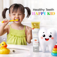 Fluoride Free Brightening Natural Toothpaste - Strawberry Kids Toothpaste – Fun Taste Kids Love, Supports Healthy Gums Naturally- 5.3 oz (100g) - Elixir By Cocó March.