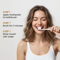 Fluoride Free Brightening Natural Toothpaste - Mint Adult Toothpaste, Long Lasting Fresh Breath, Supports Healthy Gums - 5.3 oz (150g) - Elixir By Cocó March.