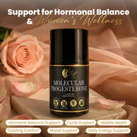 Molecular Progesterone By Cocó March - Plant Based Cream, Supports Hormone Balance, Optimal Absorption - Not Tested On Animals, Gluten Free, Vegan, GMO Free - 1.7 oz (50 ml).