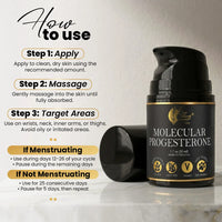Molecular Progesterone By Cocó March - Plant Based Cream, Supports Hormone Balance, Optimal Absorption - Not Tested On Animals, Gluten Free, Vegan, GMO Free - 1.7 oz (50 ml).