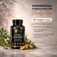 Liver Cleanse Formula By Cocó March – Supports Healthy Detoxification And Digestive System, Made With Real Plant Nutrients - Free of Gluten, Soy, Dairy - Vegan, Keto Friendly - 90 Capsules.