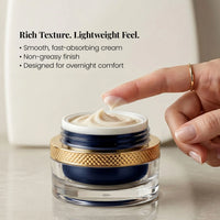 Elixir Night Cream by Cocó March – Luxurious Silk Anti-Aging Cream, Free Of Preservatives And Parabens. For All Skin Types, Moisture Retention And Repair with Over 40 Skin-Nourishing Nutrients – 1.8 fl oz.