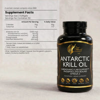 Antarctic Krill Oil By Cocó March - 1000 mg Phospholipid Bound Marine Omega-3 Epa, Powerful Antioxidants, Dha, Choline And Astaxanthin - Fast Absorption - Cardiovascular And Joint Support - 100 Softgels.
