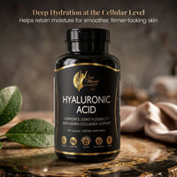 Hyaluronic Acid By Cocó March - Low Molecular Weight For Collagen Production, Optimizes Moisture Retention, Promotes Joint, Skin And Cell Health - Free From: Gluten, Soy, Dairy - Keto Friendly, Vegan - 180 Servings.