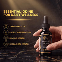 Nascent Iodine By Cocó March - Magnetized Iodine, Improved Assimilation, Supports Thyroid, Metabolism, And Energy, Gluten Free, Keto Friendly, Dairy Free, Soy Free, GMO Free - 1 fl oz (30 ml) - 500 Servings.