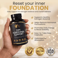 Dim Hormonal Support By Cocó March - Aids Hormonal Balance, Promotes Healthy Skin, Supports Cell And Tissue Health - Free From: Soy, Gluten, Dairy, Keto And Vegan Friendly - 60 Servings.