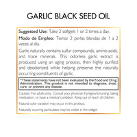 GARLIC BLACK SEED OIL