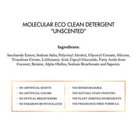 MOLECULAR ECO CLEAN DETERGENT 60 LOADS