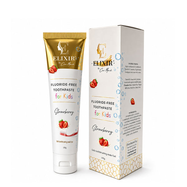 FLUORIDE FREE NATURAL TOOTHPASTE KIDS STRAWBERRY 100 GR