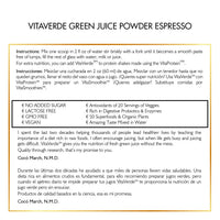 Vitaverde Green Juice Powder By Cocó March - 50 Superfoods, Enzymes &amp; Probiotics, Convenient Nutrition. Organic Plants - Vegan, Paleo Friendly, Dairy Free, Keto Friendly, GMO Free - 10.58 oz (300 g).