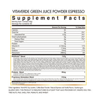 Vitaverde Green Juice Powder By Cocó March - 50 Superfoods, Enzymes &amp; Probiotics, Convenient Nutrition. Organic Plants - Vegan, Paleo Friendly, Dairy Free, Keto Friendly, GMO Free - 10.58 oz (300 g).