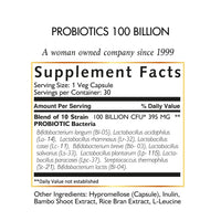 Probiotic 100 Billion By Cocó March - 10 Probiotic Strains, Acid-Resistant High Potency Formula For Adults &amp; Children, Promoting Digestive Health - Gluten Free, Dairy Free, Soy Free, Keto Friendly, Paleo Friendly - 30 Capsules.